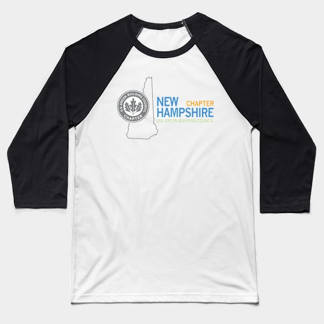 USGBC NH Logo - Light Baseball T-Shirt by usgbcnh@gmail.com